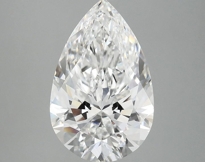 4.05 Carat Pear Shaped Ideal Cut VVS2 IGI Certified Lab Grown Diamond