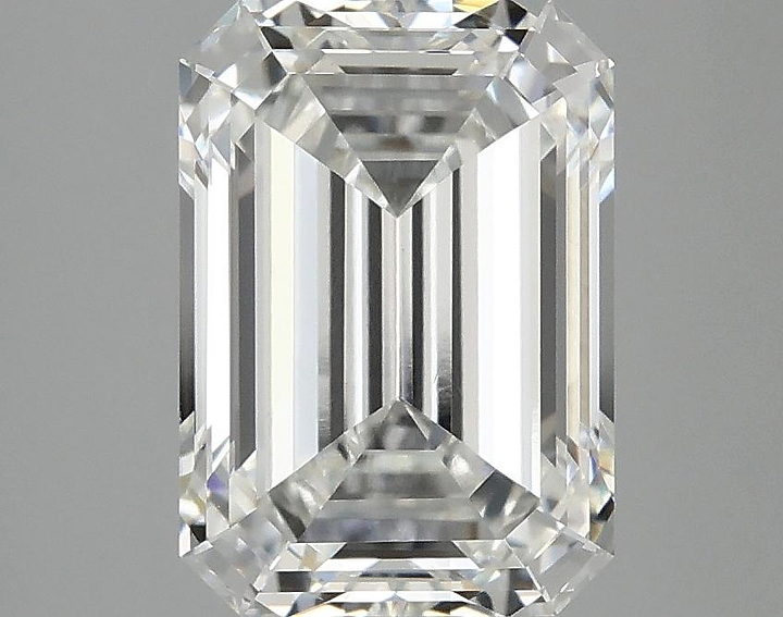 3.09 Carat Emerald Shaped Ideal Cut VVS2 IGI Certified Lab Grown Diamond