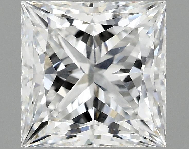1.58 Carat Princess Shaped Ideal Cut VVS2 IGI Certified Lab Grown Diamond
