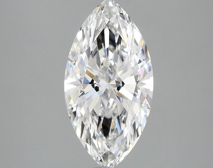 2.1 Carat Marquise Shaped Ideal Cut VVS2 IGI Certified Lab Grown Diamond