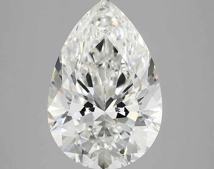 3.06 Carat Pear Shaped Excellent Cut VS1 IGI Certified Lab Grown Diamond