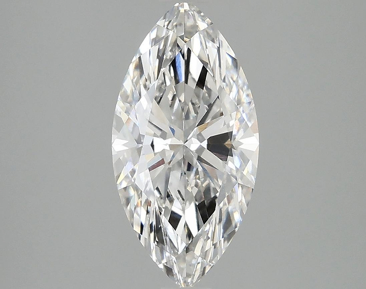 2.06 Carat Marquise Shaped Ideal Cut VVS2 IGI Certified Lab Grown Diamond