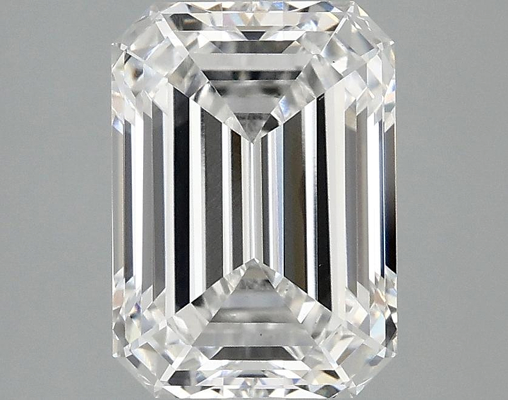 2.99 Carat Emerald Shaped Ideal Cut VVS2 IGI Certified Lab Grown Diamond