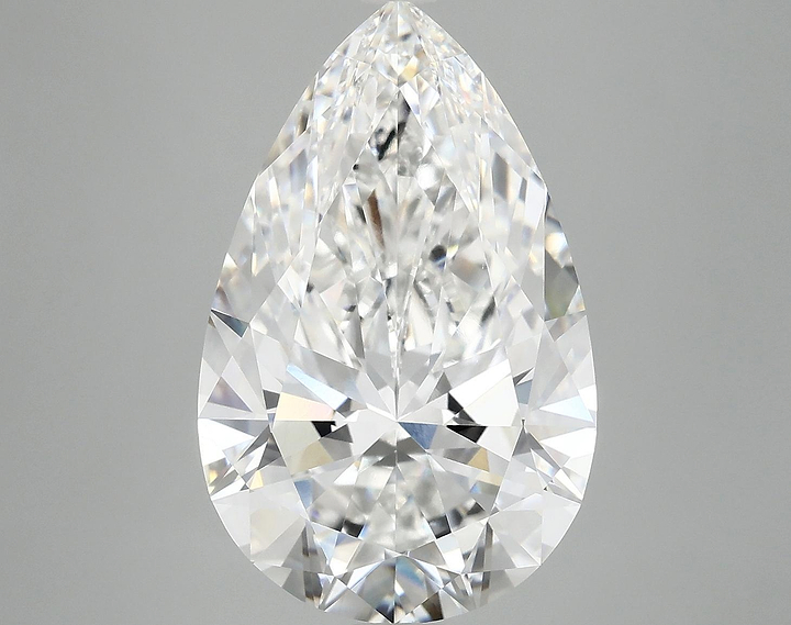 7.37 Carat Pear Shaped Ideal Cut VVS2 IGI Certified Lab Grown Diamond