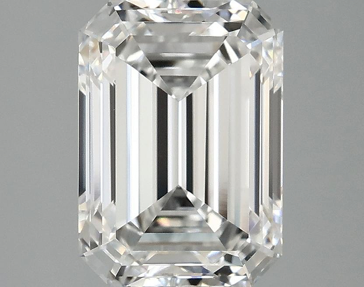 3.09 Carat Emerald Shaped Excellent Cut VVS2 IGI Certified Lab Grown Diamond