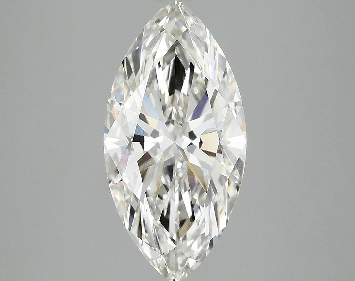 3.08 Carat Marquise Shaped Ideal Cut VVS2 IGI Certified Lab Grown Diamond