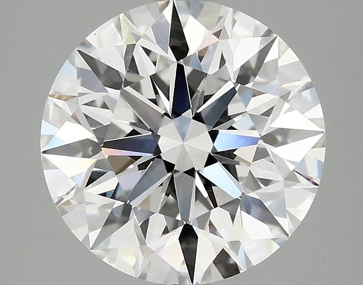 3.07 Carat Round Shaped Excellent Cut VVS2 IGI Certified Lab Grown Diamond