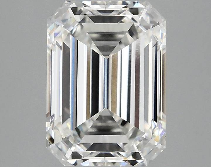 3.09 Carat Emerald Shaped Excellent Cut VVS2 IGI Certified Lab Grown Diamond
