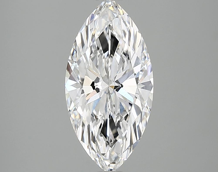 2.02 Carat Marquise Shaped Ideal Cut VVS2 IGI Certified Lab Grown Diamond