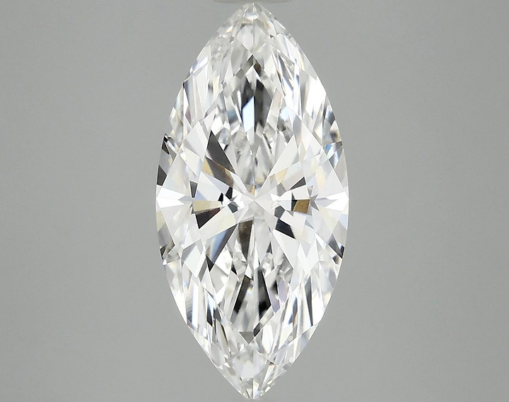 2.97 Carat Marquise Shaped Excellent Cut VVS2 IGI Certified Lab Grown Diamond
