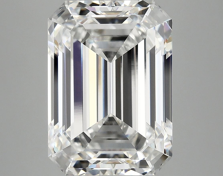 7.2 Carat Emerald Shaped Ideal Cut VVS2 IGI Certified Lab Grown Diamond