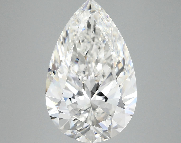 6.13 Carat Pear Shaped Ideal Cut VVS2 IGI Certified Lab Grown Diamond