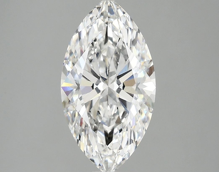 2.08 Carat Marquise Shaped Excellent Cut VVS2 IGI Certified Lab Grown Diamond