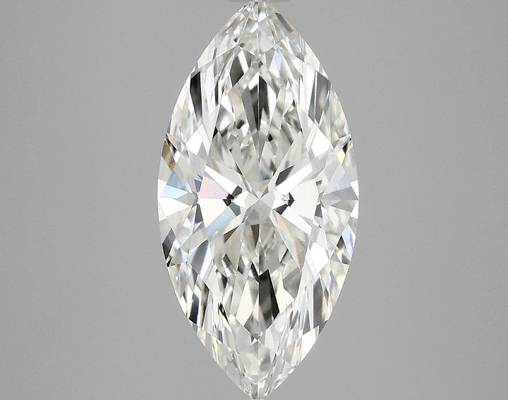 3.05 Carat Marquise Shaped Ideal Cut VVS2 IGI Certified Lab Grown Diamond
