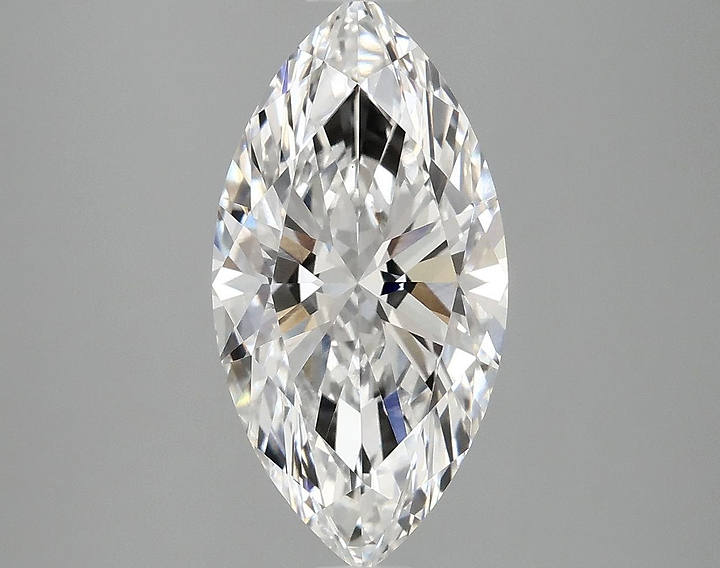 3.07 Carat Marquise Shaped Ideal Cut VVS2 IGI Certified Lab Grown Diamond
