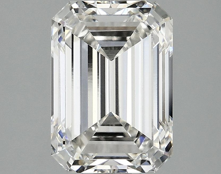 2.97 Carat Emerald Shaped Ideal Cut VVS2 IGI Certified Lab Grown Diamond
