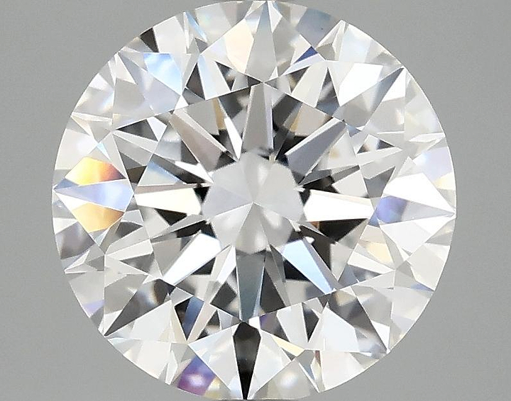 3.08 Carat Round Shaped Ideal Cut VVS2 IGI Certified Lab Grown Diamond