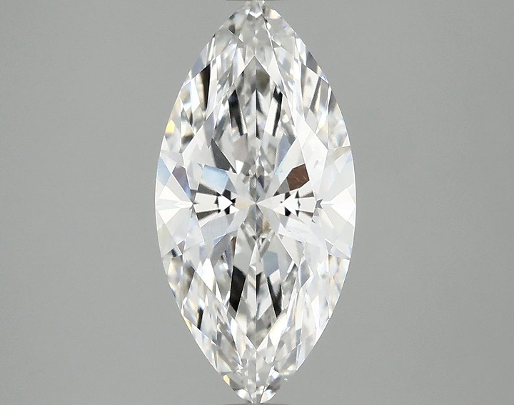 2.05 Carat Marquise Shaped Excellent Cut VVS2 IGI Certified Lab Grown Diamond