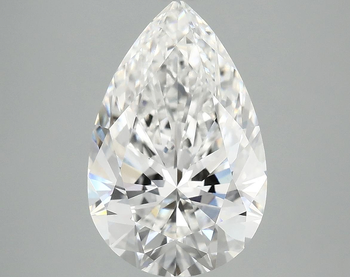 4.04 Carat Pear Shaped Ideal Cut VVS2 IGI Certified Lab Grown Diamond