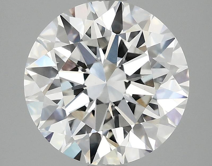3.08 Carat Round Shaped Excellent Cut VVS2 IGI Certified Lab Grown Diamond