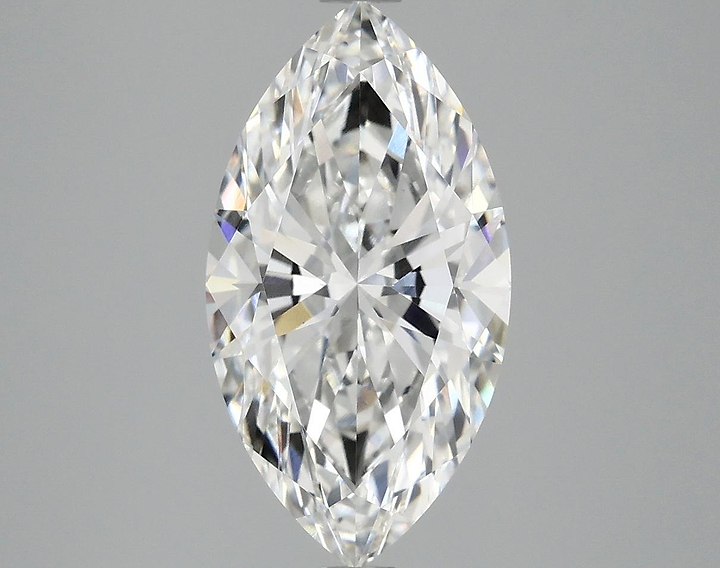 3.08 Carat Marquise Shaped Excellent Cut VVS2 IGI Certified Lab Grown Diamond