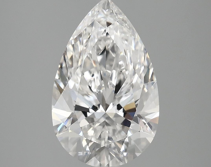 3.05 Carat Pear Shaped Ideal Cut VVS2 IGI Certified Lab Grown Diamond