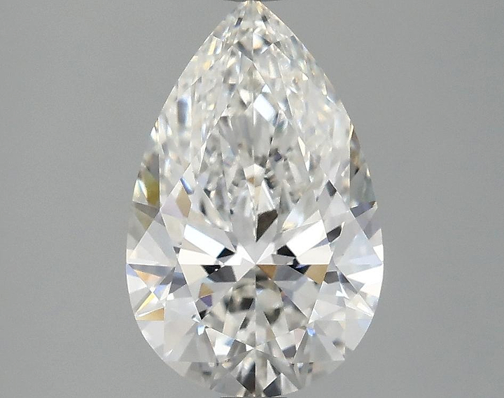 2.07 Carat Pear Shaped Ideal Cut VVS2 IGI Certified Lab Grown Diamond
