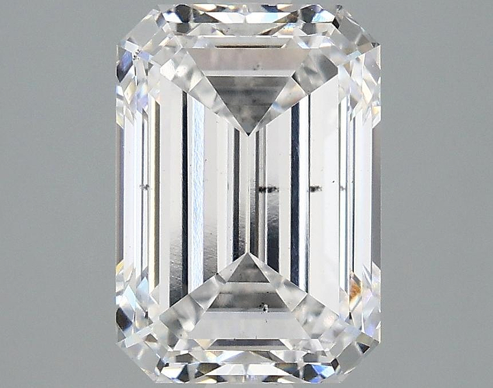 3.08 Carat Emerald Shaped Ideal Cut SI1 IGI Certified Lab Grown Diamond