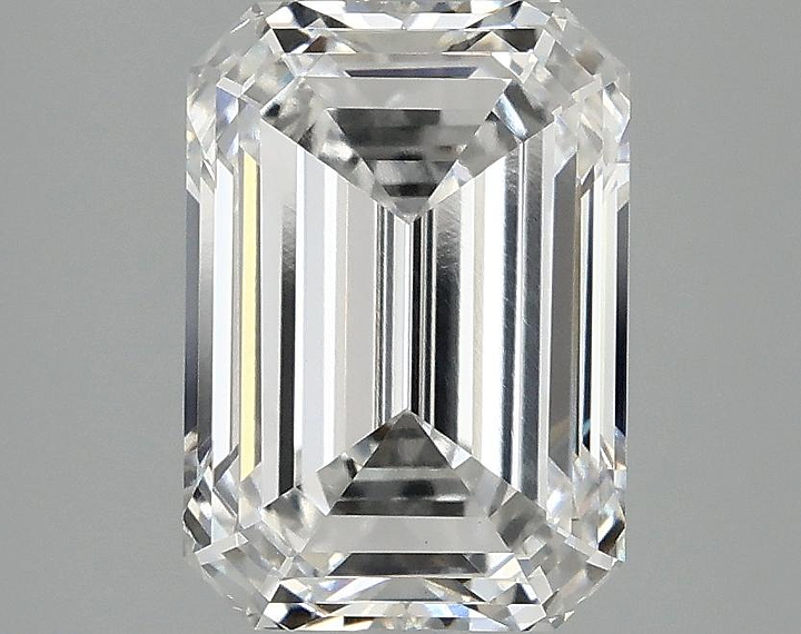 3.09 Carat Emerald Shaped Ideal Cut VVS2 IGI Certified Lab Grown Diamond