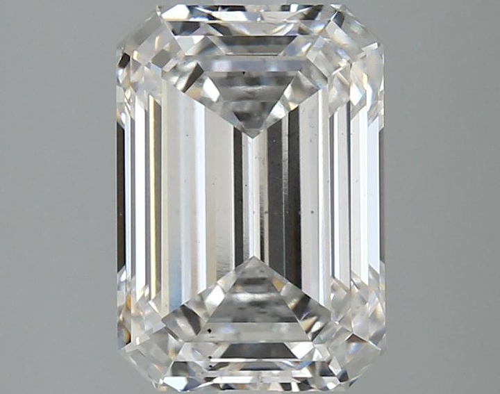 3.08 Carat Emerald Shaped Ideal Cut SI1 IGI Certified Lab Grown Diamond