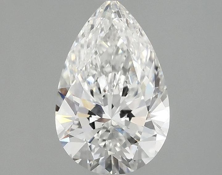 1.5 Carat Pear Shaped Ideal Cut VVS2 IGI Certified Lab Grown Diamond