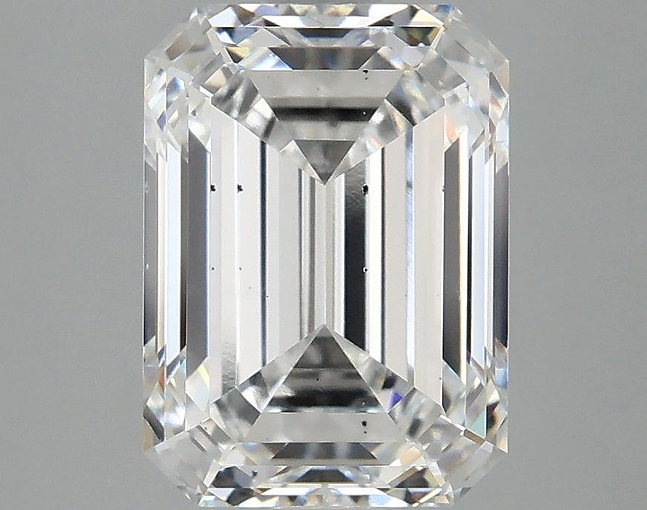 3.09 Carat Emerald Shaped Excellent Cut SI1 IGI Certified Lab Grown Diamond