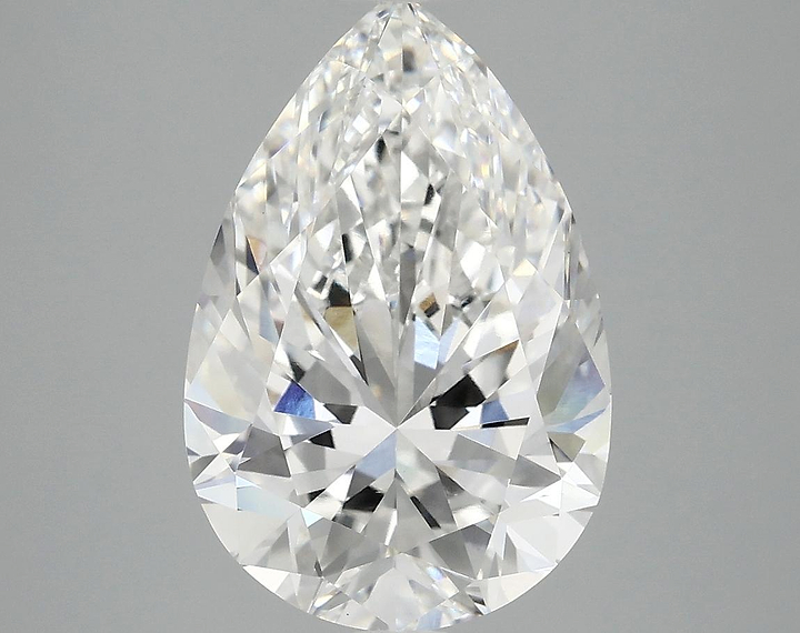 3.89 Carat Pear Shaped Excellent Cut VVS2 IGI Certified Lab Grown Diamond