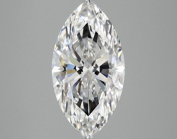 3.07 Carat Marquise Shaped Ideal Cut VVS2 IGI Certified Lab Grown Diamond