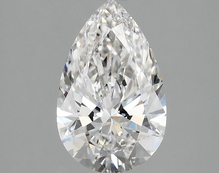 1.84 Carat Pear Shaped Ideal Cut VVS2 IGI Certified Lab Grown Diamond