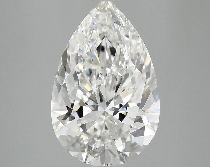 4.07 Carat Pear Shaped Ideal Cut VVS2 IGI Certified Lab Grown Diamond