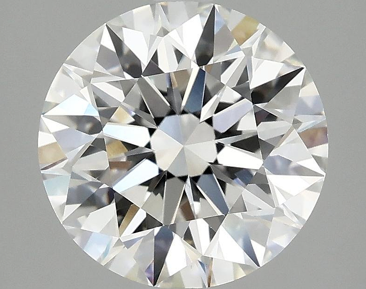 3.07 Carat Round Shaped Excellent Cut VVS2 IGI Certified Lab Grown Diamond