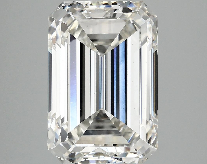 6.04 Carat Emerald Shaped Ideal Cut VS2 IGI Certified Lab Grown Diamond