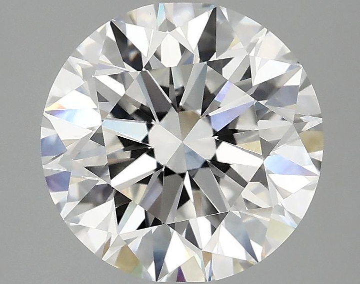 3.08 Carat Round Shaped Excellent Cut VVS2 IGI Certified Lab Grown Diamond