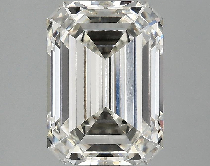 3.07 Carat Emerald Shaped Ideal Cut VVS2 IGI Certified Lab Grown Diamond