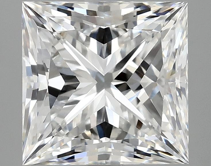 4.01 Carat Princess Shaped Ideal Cut VVS2 IGI Certified Lab Grown Diamond