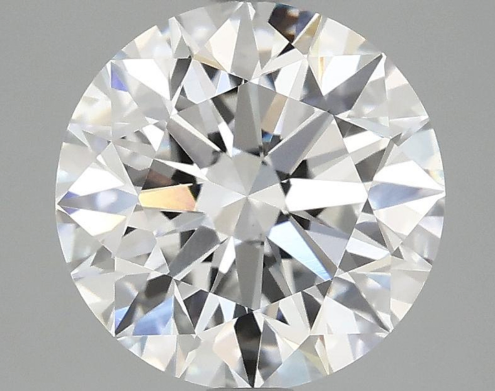 3.05 Carat Round Shaped Excellent Cut VVS2 IGI Certified Lab Grown Diamond