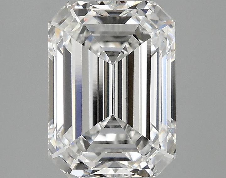3.09 Carat Emerald Shaped Excellent Cut VS1 IGI Certified Lab Grown Diamond