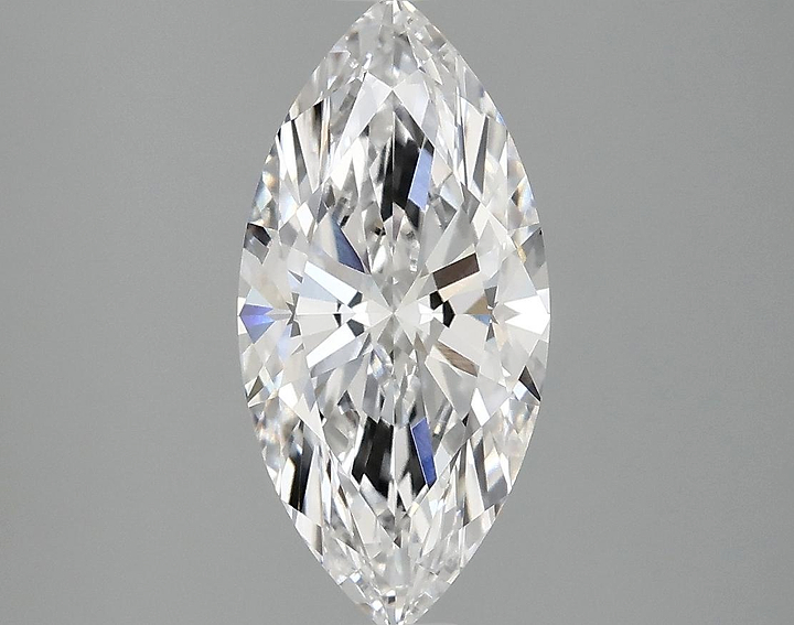 2.03 Carat Marquise Shaped Excellent Cut VVS2 IGI Certified Lab Grown Diamond