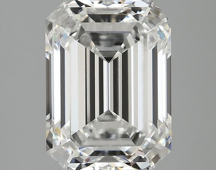 3.05 Carat Emerald Shaped Excellent Cut VVS2 IGI Certified Lab Grown Diamond