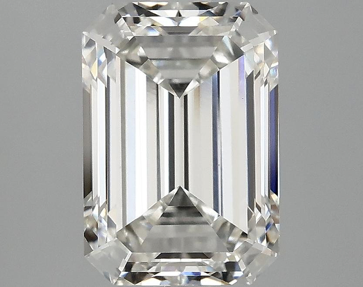 3.01 Carat Emerald Shaped Ideal Cut VVS2 IGI Certified Lab Grown Diamond
