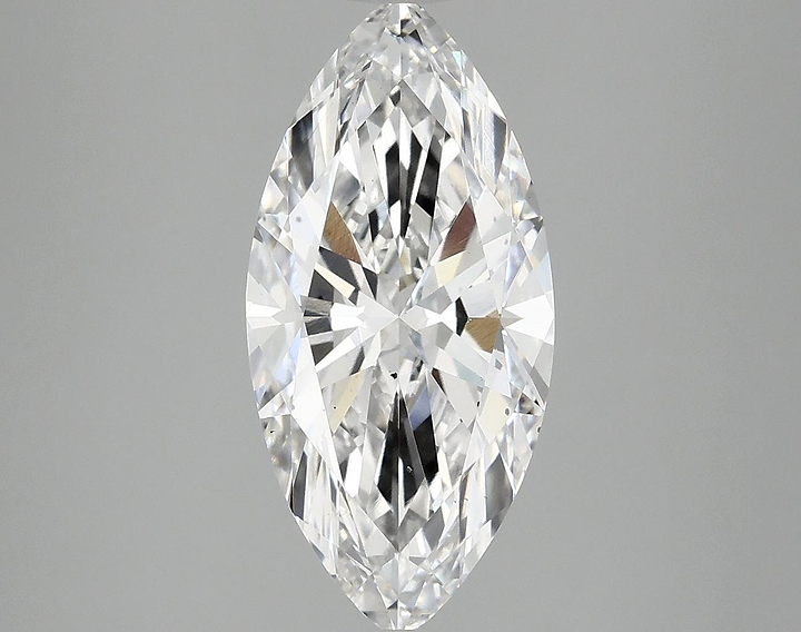 2.97 Carat Marquise Shaped Excellent Cut SI1 IGI Certified Lab Grown Diamond