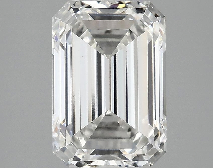 3.03 Carat Emerald Shaped Ideal Cut VVS2 IGI Certified Lab Grown Diamond