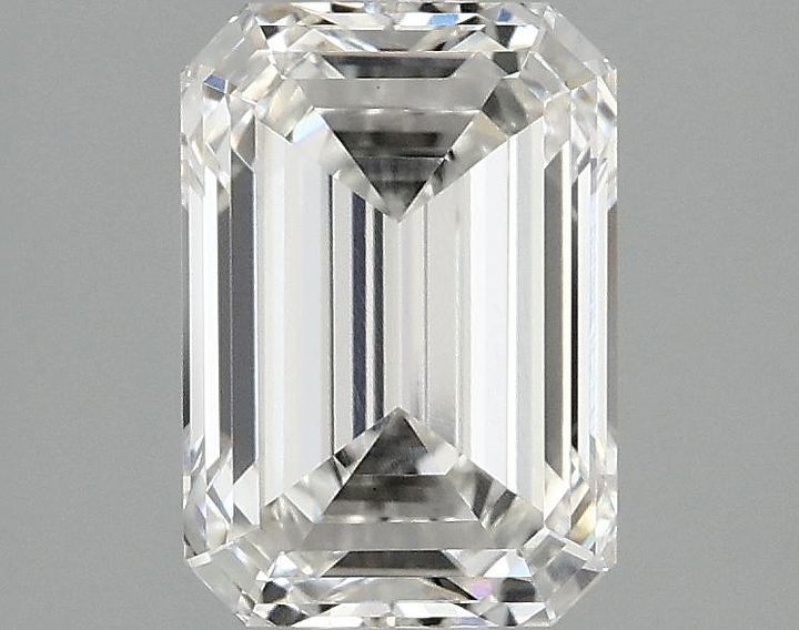2.08 Carat Emerald Shaped Ideal Cut VVS2 IGI Certified Lab Grown Diamond