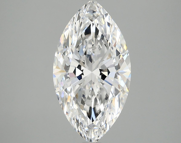 3.07 Carat Marquise Shaped Excellent Cut VVS2 IGI Certified Lab Grown Diamond